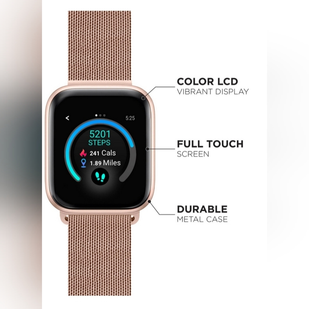 Itouch Women's Air 3 Fitness Tracker 40mm Smartwatch 500011R-0-51-C29 - Picture 2 of 9